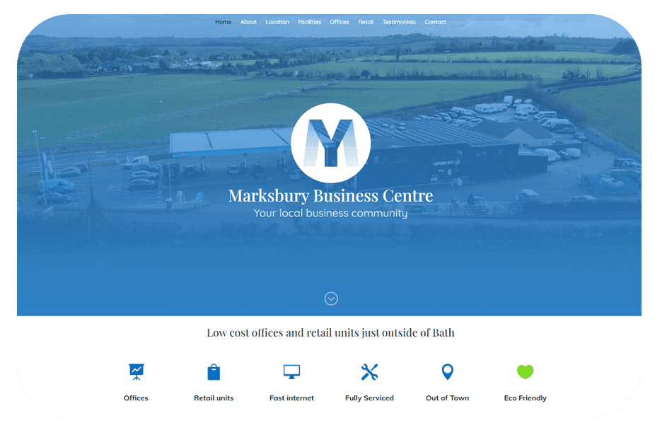 business centre website design
