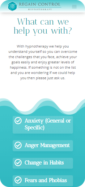 Hypnotherapy website