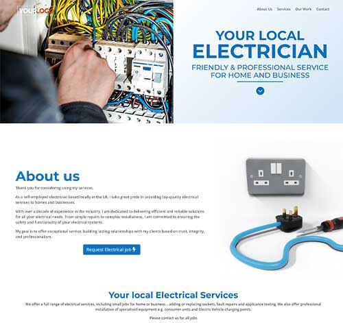 Single page design